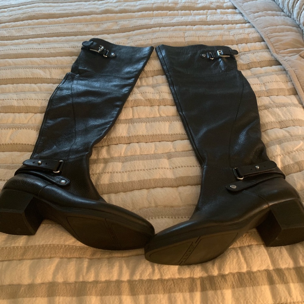 Nine West over the knee boots leather size 8 1/2